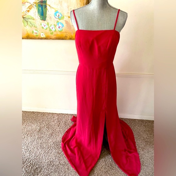 JJsHOUSE CINNAMON ROSE FLOOR-LENGTH SPECIAL OCCASION DRESS PLUS SIZE 14 🌟NWT🌟 - Picture 3 of 16